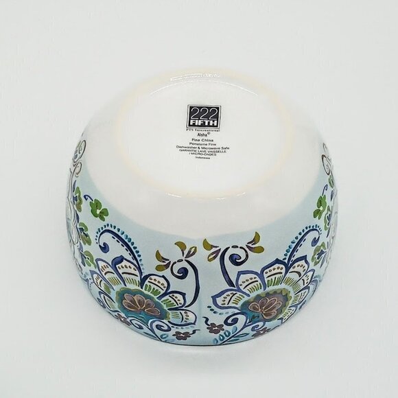 222 Fifth Aisha Fine China Porcelain Soup Cereal Bowls (2) - Picture 5 of 6